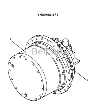 掘削機はKobelco YN15V00011F1 YN15V00011F3 YN15V00011F4のためのSk200-6eの油圧最終的なドライブを分ける