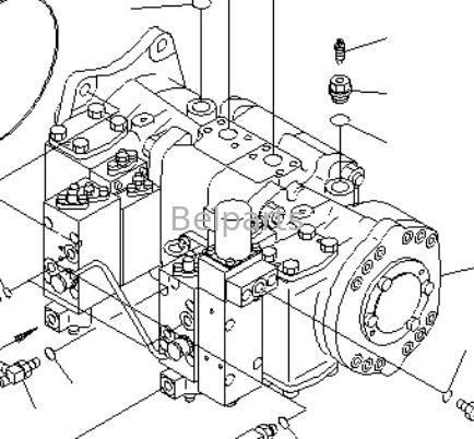 コマツーPC1100-6PC1100LC-6PC1100SP-6用の主要水力ポンプ エグババターの部品 708-2L-00532 708-2L-00531 708-2L-00522 708-2L-00521 708-2H-00322 708-2H-00321 ピストンポンプ