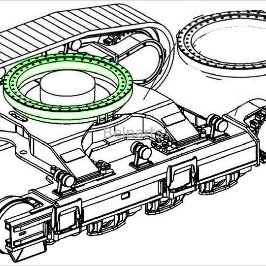 U27-4 クボタ・エグババター用スペアパーツ用スウィング・ベアリング RH418-19110 スウィング・リング・スウィング・サークル OEM