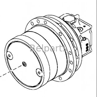 John Deere 27D ファイナルドライブ掘削機部品 4691488 油圧トラベルモーター減速機