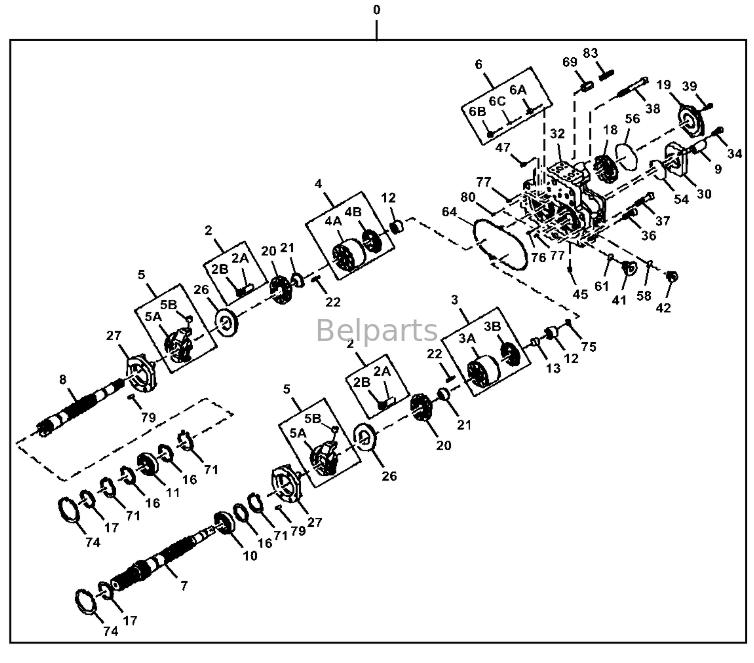 John Deere 470G LC 470 P 層メイン油圧ポンプ 4699645 PG202165 適合掘削機部品 BELPARTS