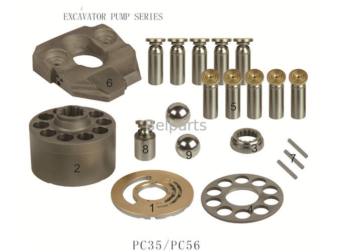 Belparts 708-3S-00512の掘削機の予備品PC35 PC56油圧モーター部品