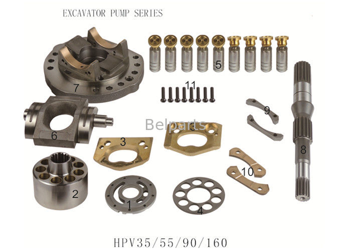 705-56-24080掘削機の予備品HPV35/55/90/160油圧モーター修理部品