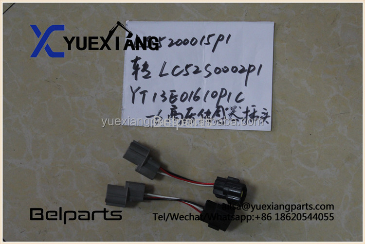 Belpartsの掘削機の予備品LS5200015P1 LC52S0002P1高圧センサーのプラグYT13E01610P1C-6